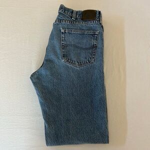 Lee Regular Fit Straight Leg Jeans 36x32 | Classic Blue 100% Cotton Denim (1)